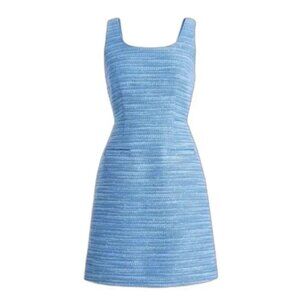 NWT J. Crew sparkle tweed blue shift dress